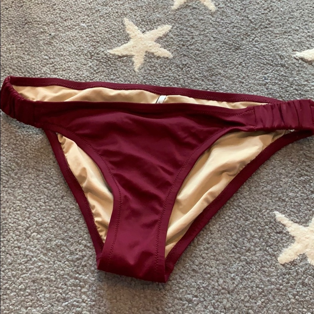 Jcrew maroon bikini bottoms